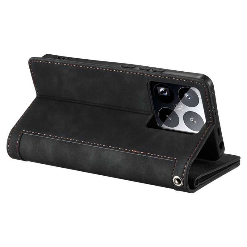 Kožený Kryt Xiaomi 15 Pro Peněženka S 9 Přihrádkami Na Karty