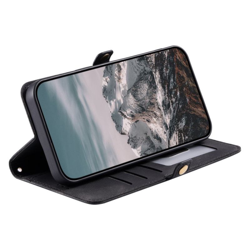 Kožený Kryt Xiaomi 15 Semišový Efekt Mandaly