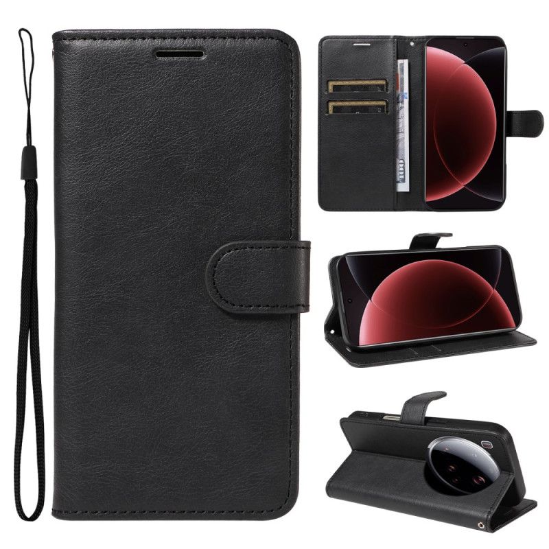 Kožený Kryt Xiaomi 15 Ultra Jednoduchá Umělá Kůže