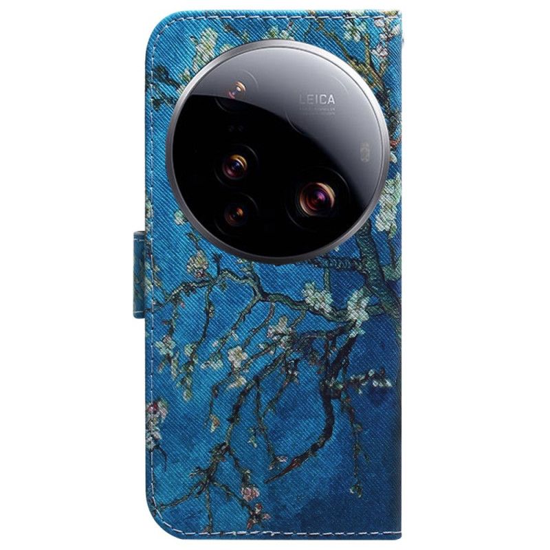 Kožený Kryt Xiaomi 15 Ultra Květy Meruňky