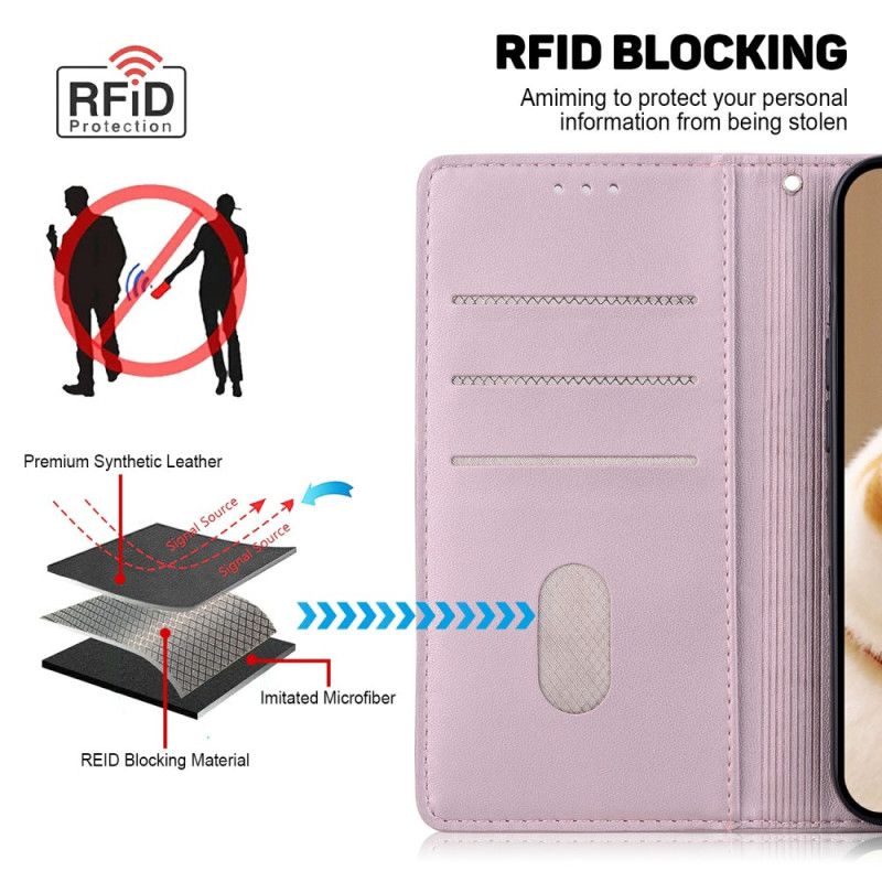 Kožený Kryt Xiaomi 15 Ultra Rfid Blokování A Vzor Koťátek