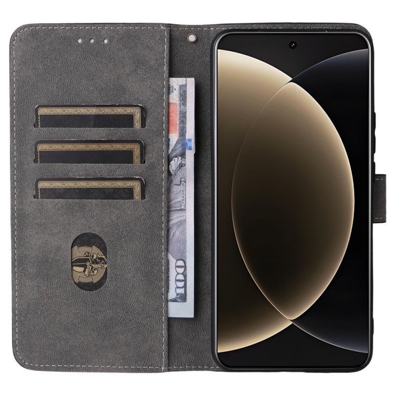 Kožený Kryt Xiaomi 15 Ultra Semišový Efekt Rfid Blokování