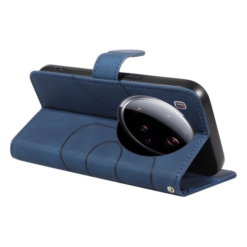 Kožený Kryt Xiaomi 15 Ultra Vlnité Linie