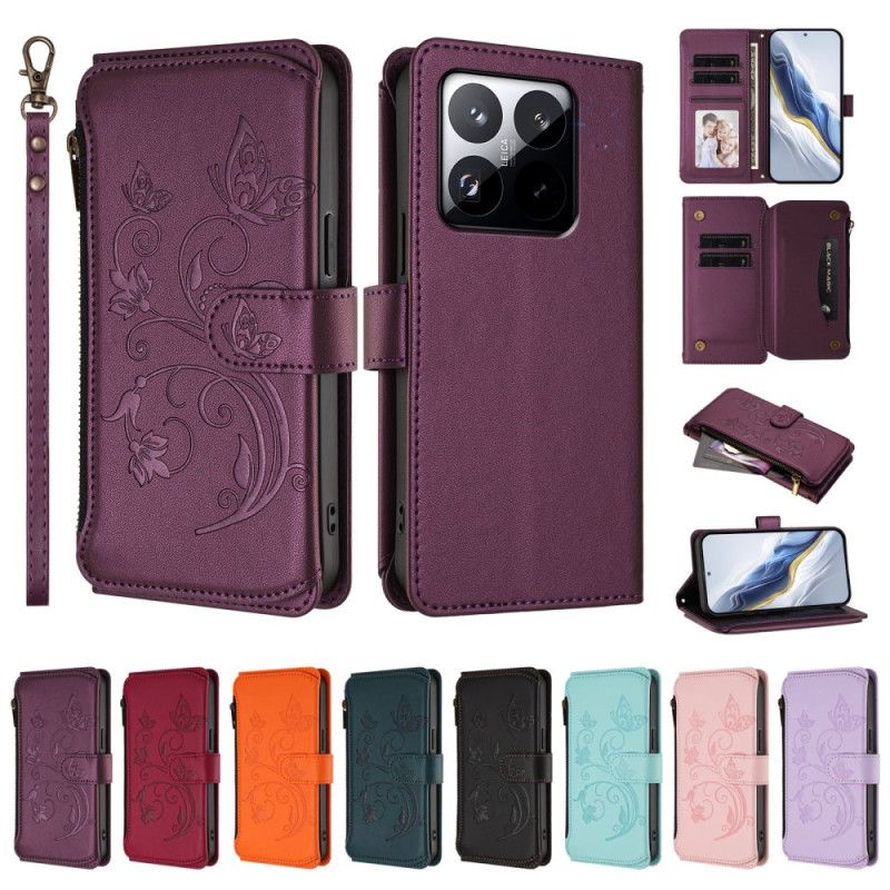 Kožený Kryt Xiaomi 15t 6 Rfid Pouzder Na Karty A Šňůrka Na Krk