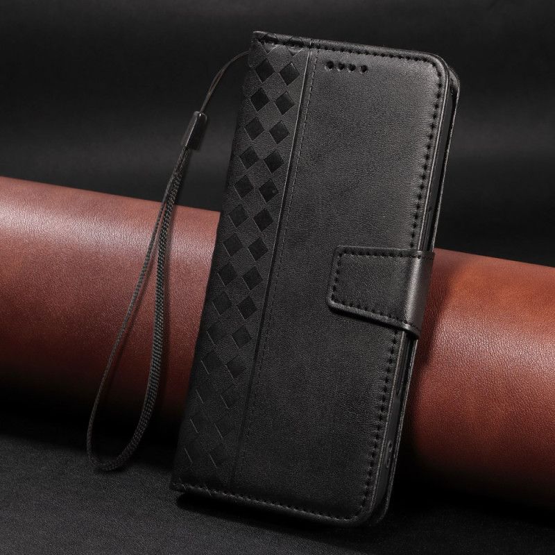 Kožený Kryt Xiaomi 15t Diamantové Lemování