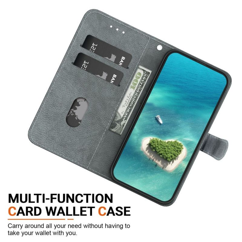 Kožený Kryt Xiaomi 15t Hnědé Květiny