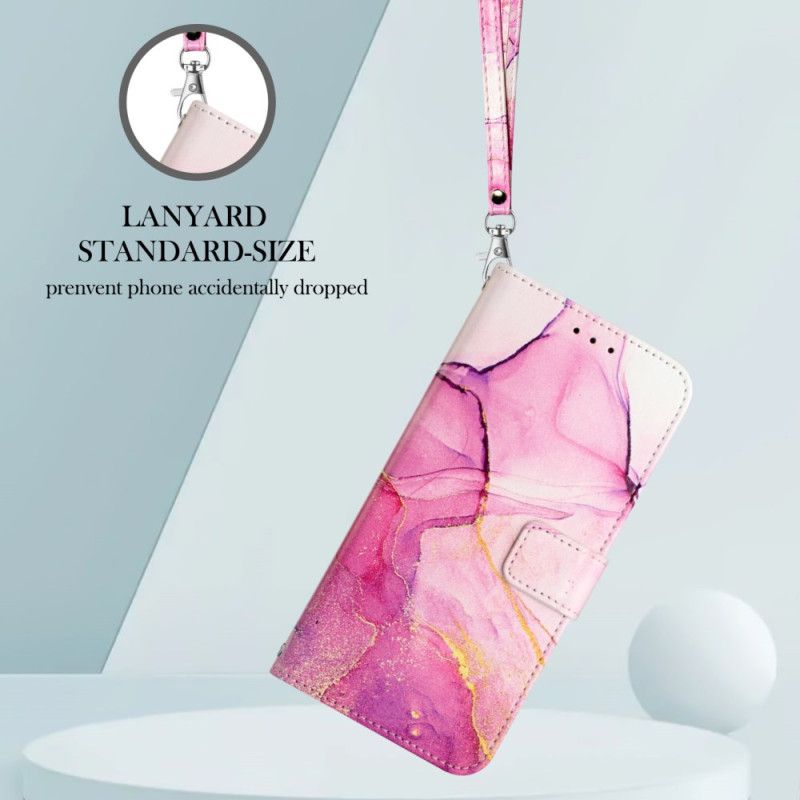 Kožený Kryt Xiaomi 15t Pro Mramorový Pásek