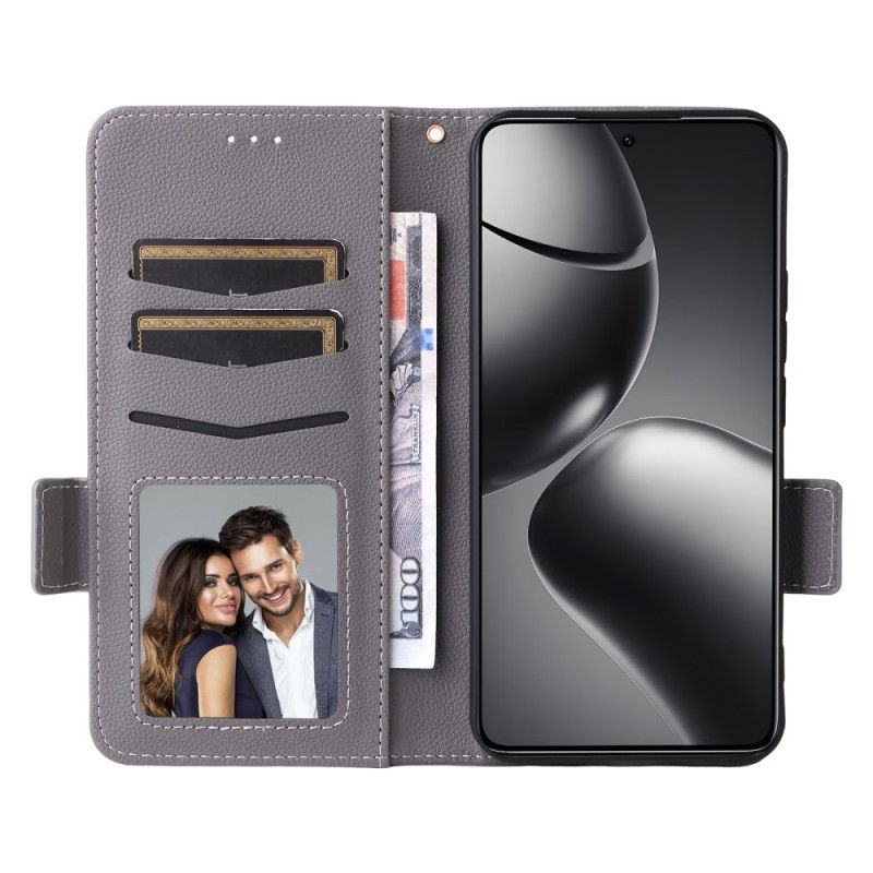 Kožený Kryt Xiaomi 15t Pro Umělá Kůže Se Šňůrkou Na Krk