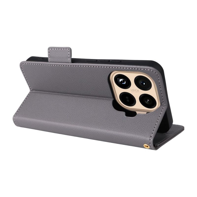 Kožený Kryt Xiaomi 15t Pro Umělá Kůže Se Šňůrkou Na Krk