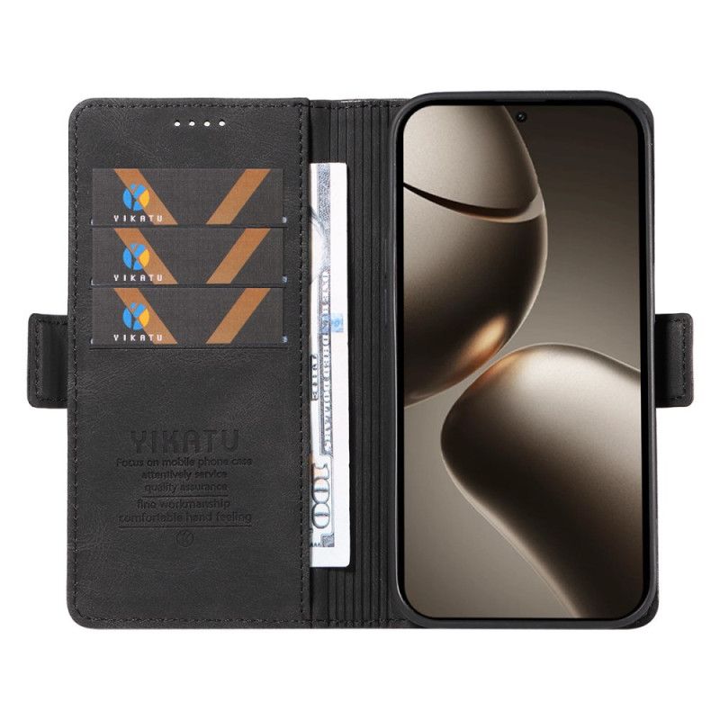 Kožený Kryt Xiaomi 15t Pro Yikatu Kožený Efekt