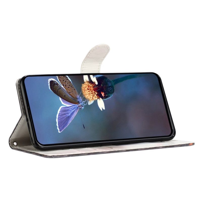 Kožený Kryt Xiaomi 15t Růžový Leopardí Vzor