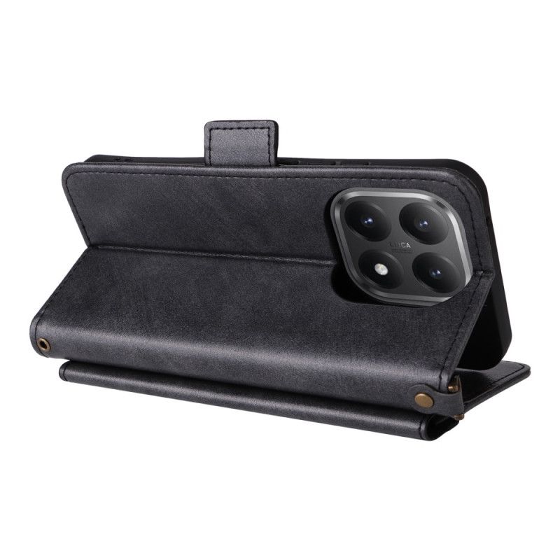 Kožený Kryt Xiaomi 15t Vintage S Ramenním Popruhem