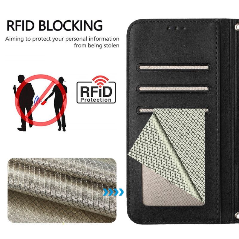 Kožený Kryt Xiaomi 17 Pro Kožený Efekt S Rfid Blokováním
