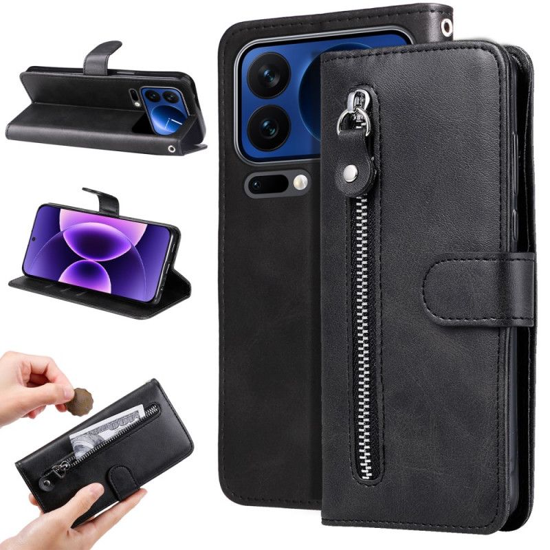 Kožený Kryt Xiaomi 17 Pro Kapsa Na Zip