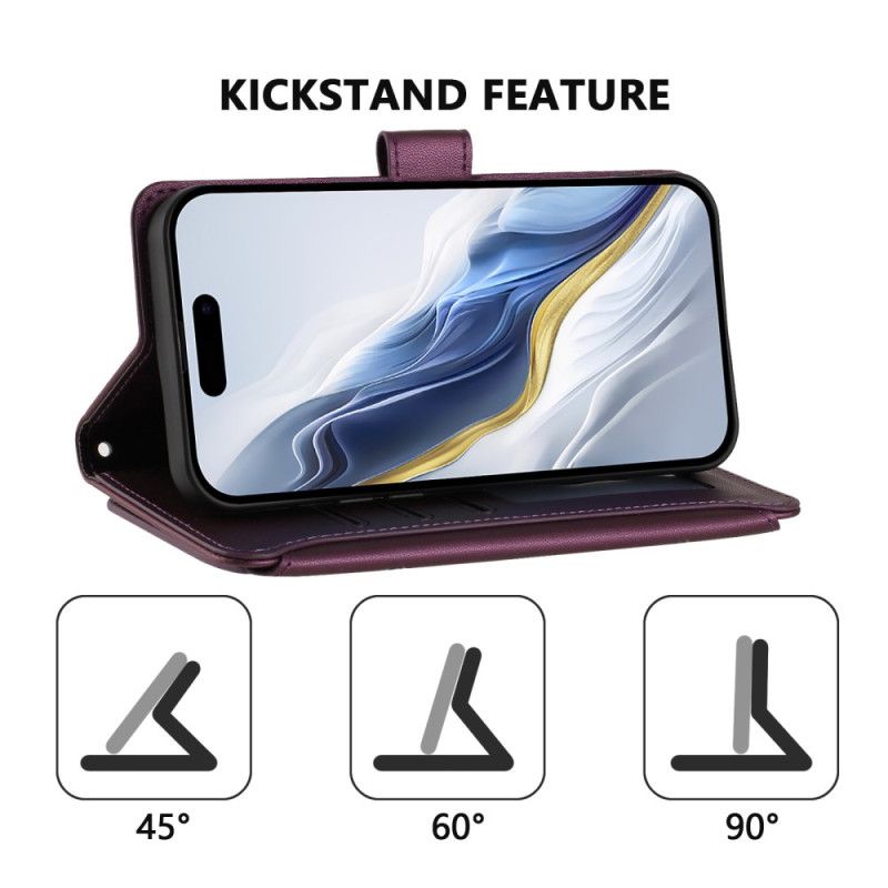 Kožený Kryt Xiaomi 17 Pro Max Květinová Peněženka