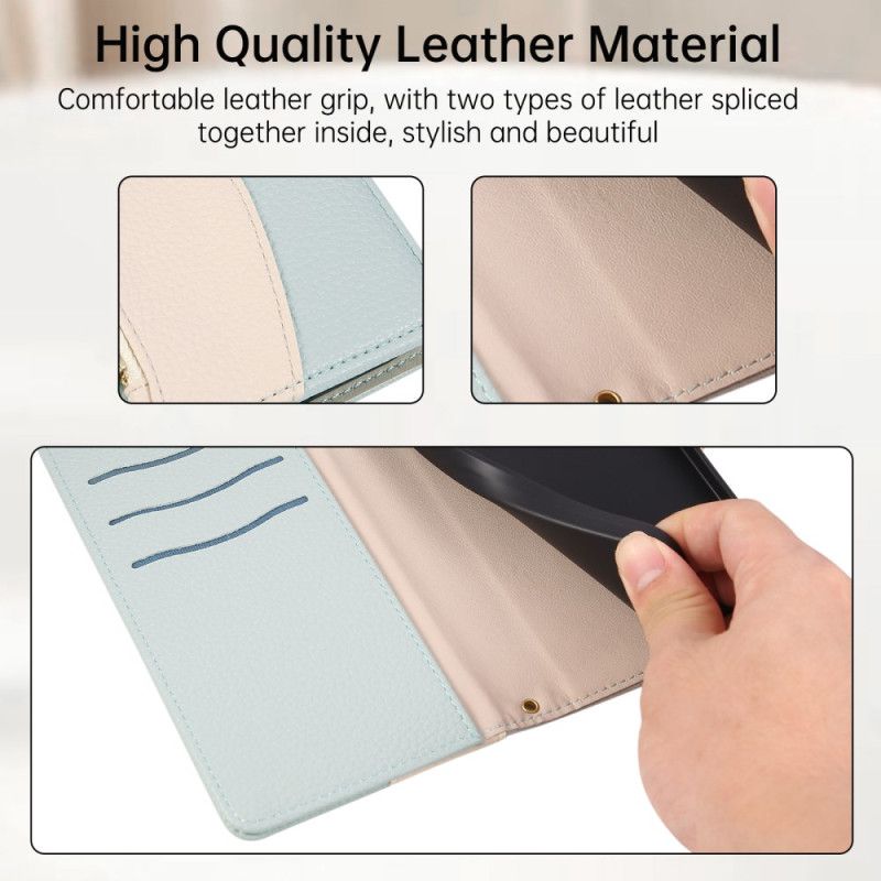 Kožený Kryt Xiaomi 17 Pro Max Překlápěcí Peněženka Se Zipem