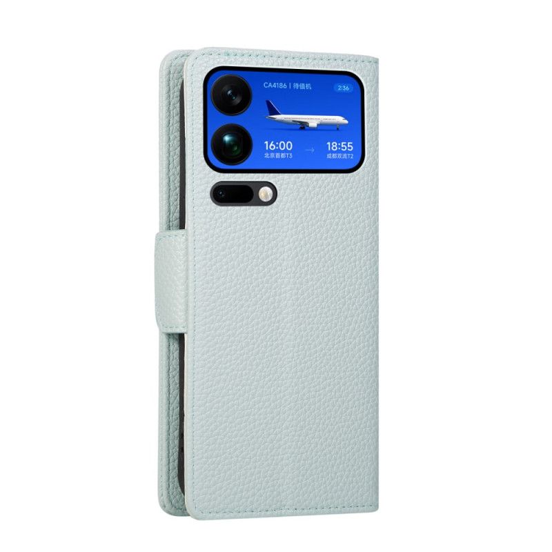 Kožený Kryt Xiaomi 17 Pro Max Překlápěcí Peněženka Se Zipem