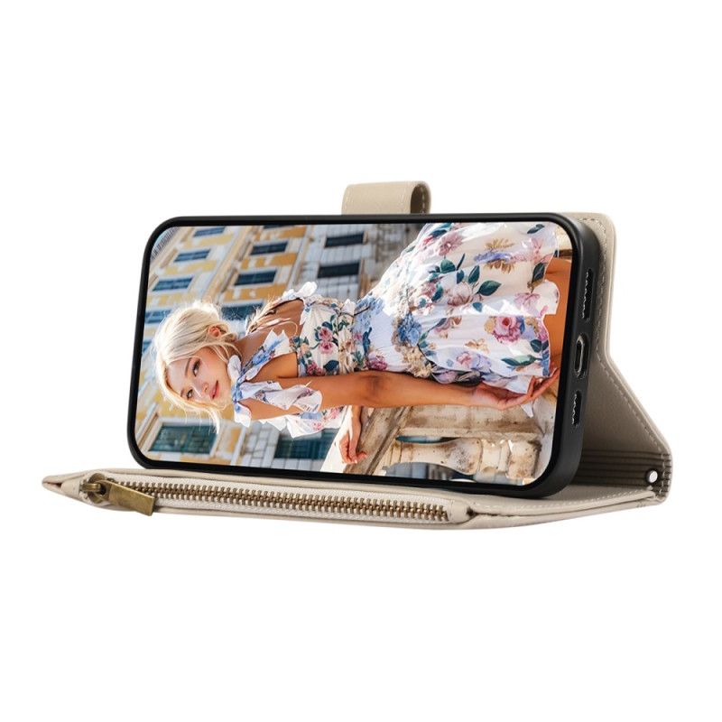 Kožený Kryt Xiaomi 17 Pro Peněženka S Popruhem