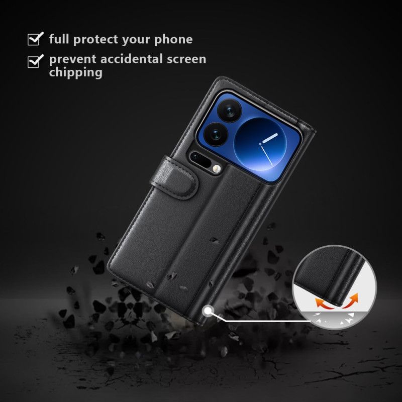 Kožený Kryt Xiaomi 17 Pro Pravá Kůže