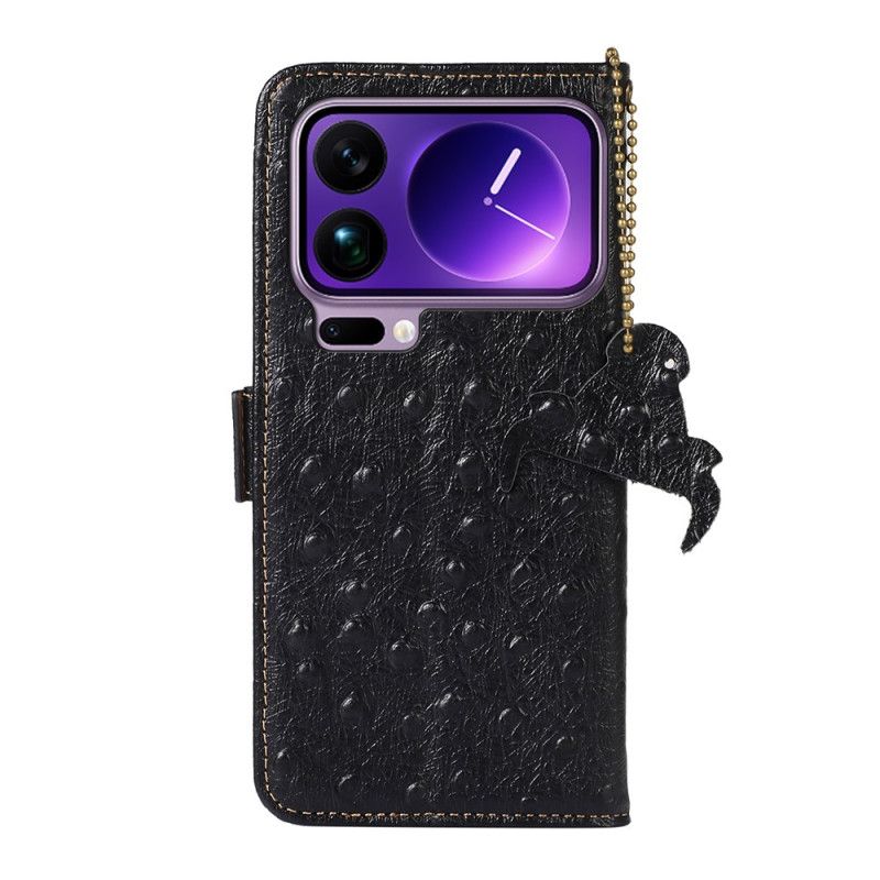 Kožený Kryt Xiaomi 17 Pro Pravá Kůže S Rfid Blokováním