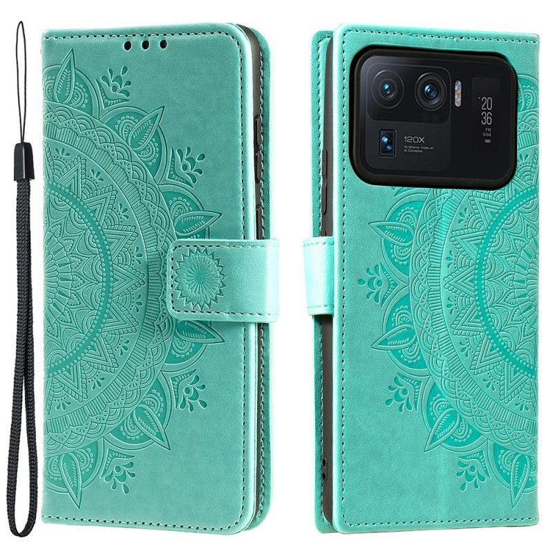 Kožený Kryt Xiaomi Mi 11 Ultra Sluneční Mandala