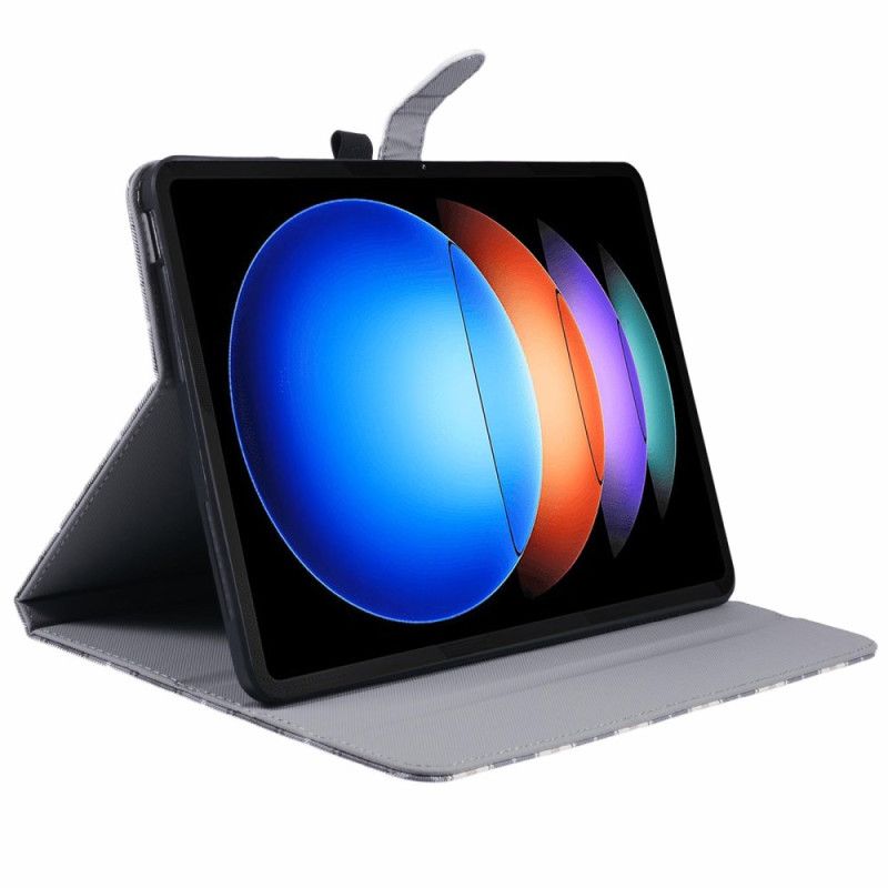 Kožený Kryt Xiaomi Pad 6s Pro Mřížka Vzoru