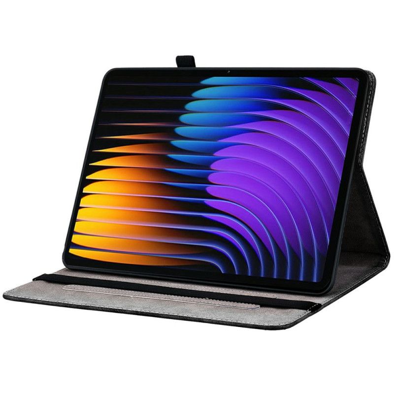 Kožený Kryt Xiaomi Pad 7 / 7 Pro Švestkové Květy