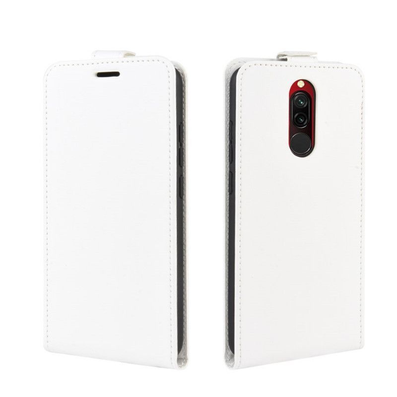 Kožený Kryt Xiaomi Redmi 8 Efekt Skládací Kůže