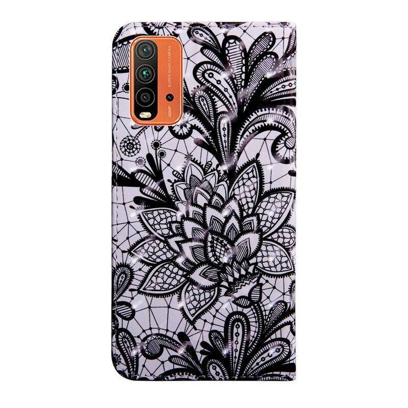 Kožený Kryt Xiaomi Redmi 9t Úplně Krajka