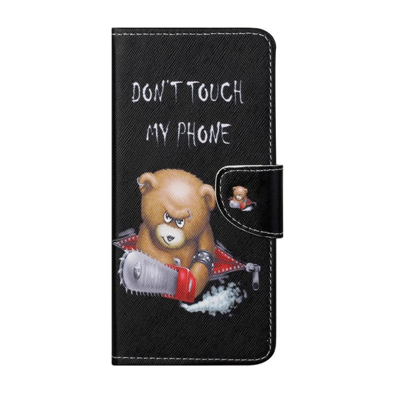 Kožený Kryt Xiaomi Redmi Note 10 Pro Nebezpečný Medvěd
