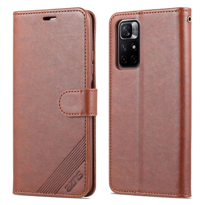 Kožený Kryt Xiaomi Redmi Note 11 / Poco M4 Pro 5g Azns Imitace Kůže