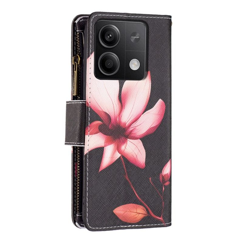 Kožený Kryt Xiaomi Redmi Note 13 4g Peněženka Lotus