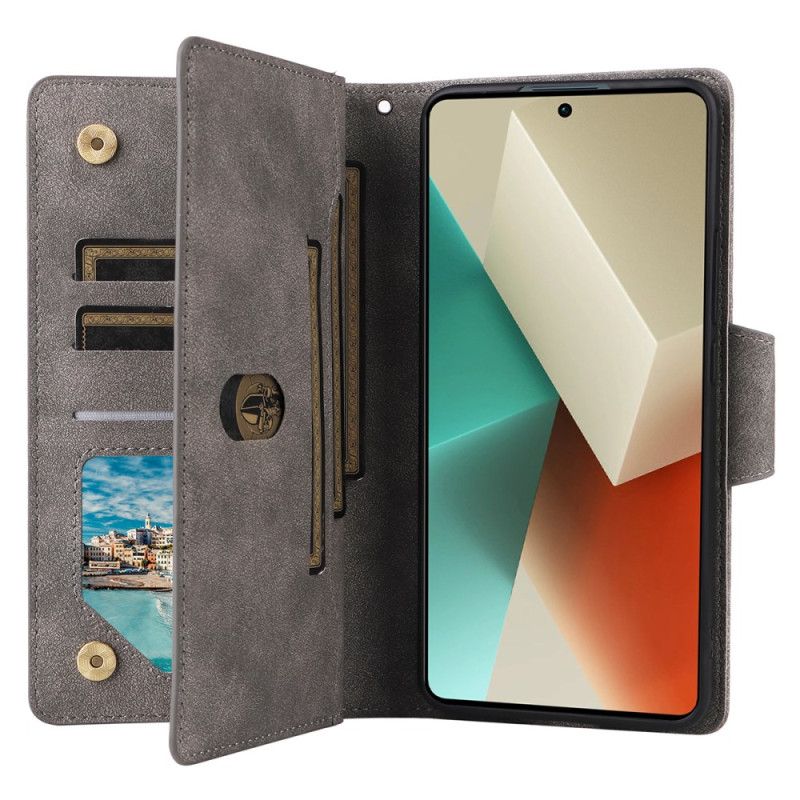 Kožený Kryt Xiaomi Redmi Note 13 5g Multifunkční