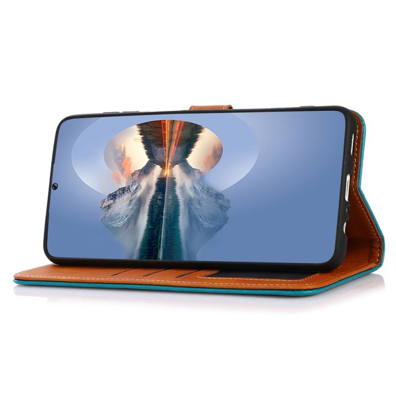Kožený Kryt Xiaomi Redmi Note 13 Pro 4g Zlatá Spona Khazneh