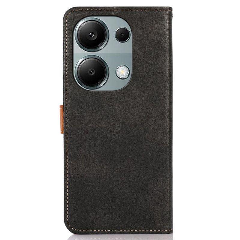 Kožený Kryt Xiaomi Redmi Note 13 Pro 4g Zlatá Spona Khazneh