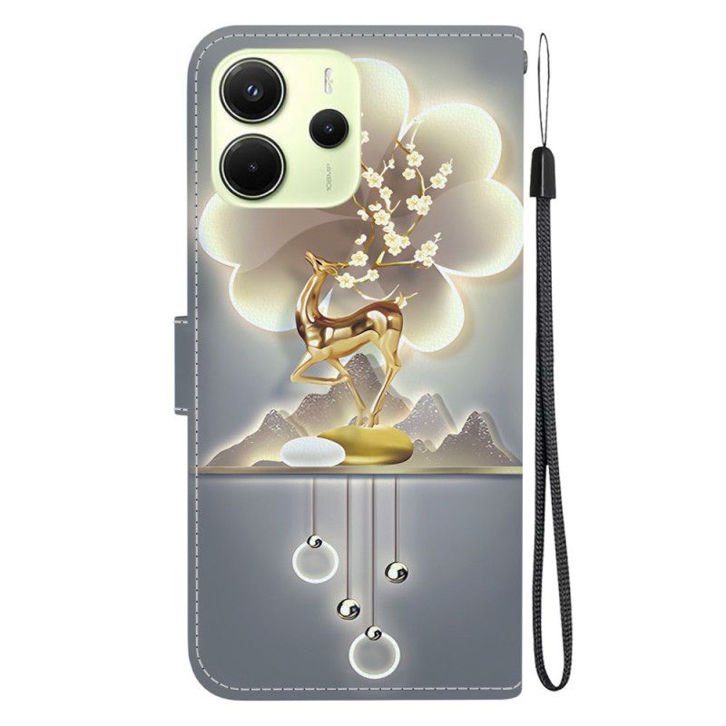 Kožený Kryt Xiaomi Redmi Note 14 4g Jelen