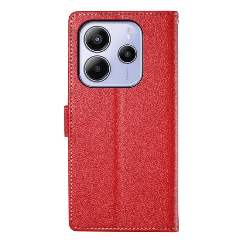 Kožený Kryt Xiaomi Redmi Note 14 4g Klasický Monochromatický