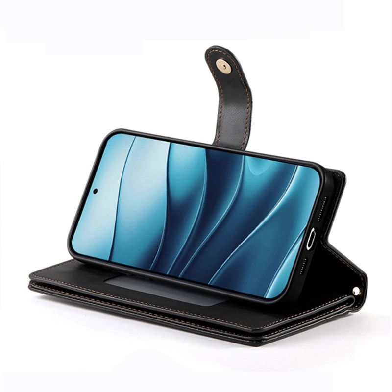 Kožený Kryt Xiaomi Redmi Note 14 4g Peněženka A Popruhy