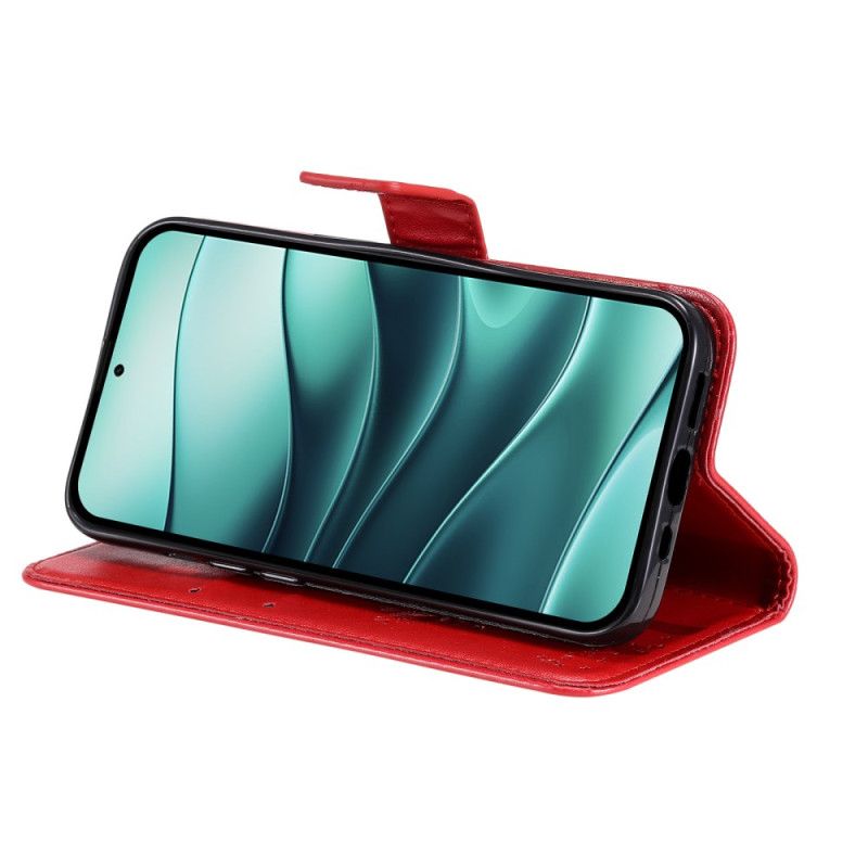 Kožený Kryt Xiaomi Redmi Note 14 5g Kočka A Strom Lnaière