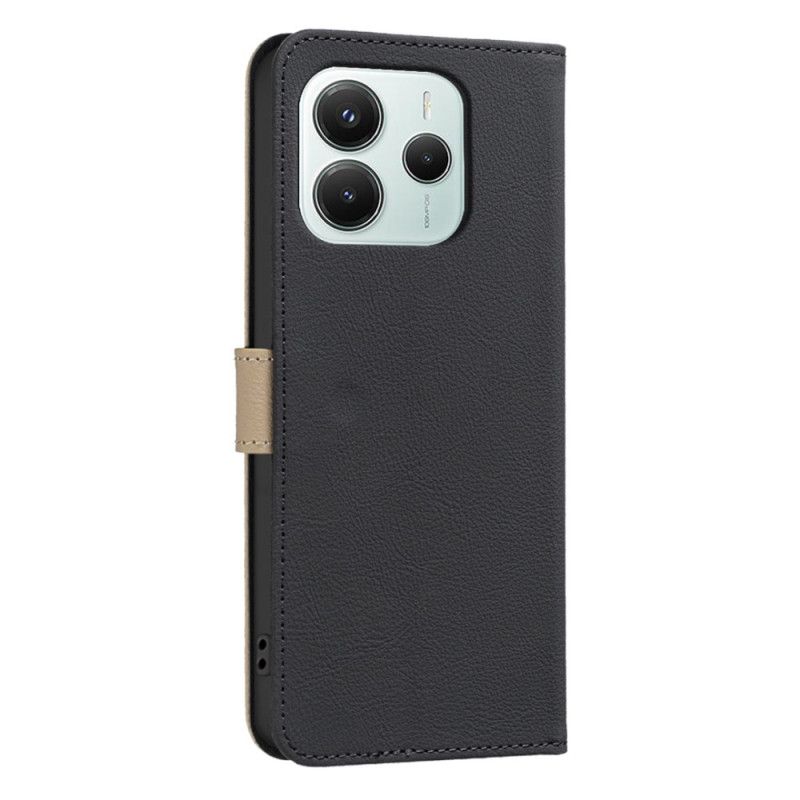 Kožený Kryt Xiaomi Redmi Note 14 5g Květinová Barva Binfen