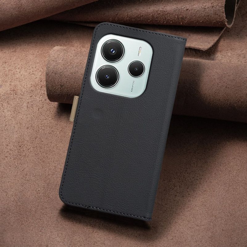 Kožený Kryt Xiaomi Redmi Note 14 5g Květinová Barva Binfen