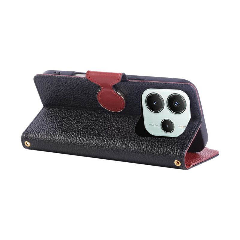 Kožený Kryt Xiaomi Redmi Note 14 5g Peněženka V Retro Stylu