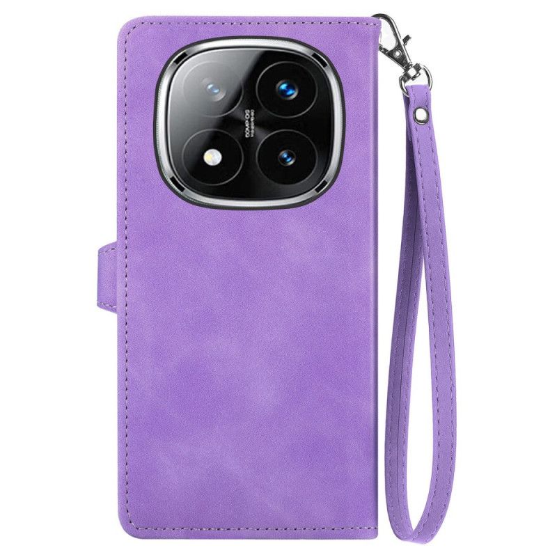 Kožený Kryt Xiaomi Redmi Note 14 Pro 4g Semišová Krajka Efekt