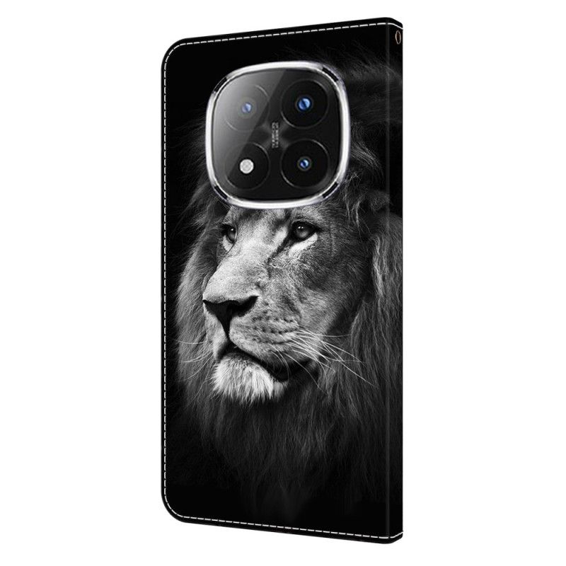 Kožený Kryt Xiaomi Redmi Note 14 Pro 4g Vzor Lva