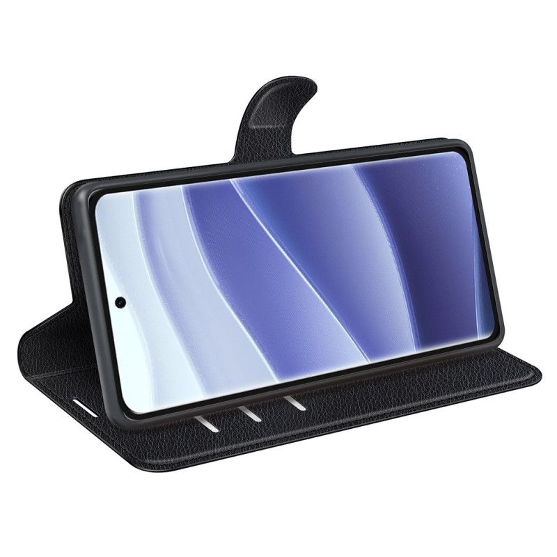 Kožený Kryt Xiaomi Redmi Note 14 Pro 5g Klasická Umělá Kůže S Liči