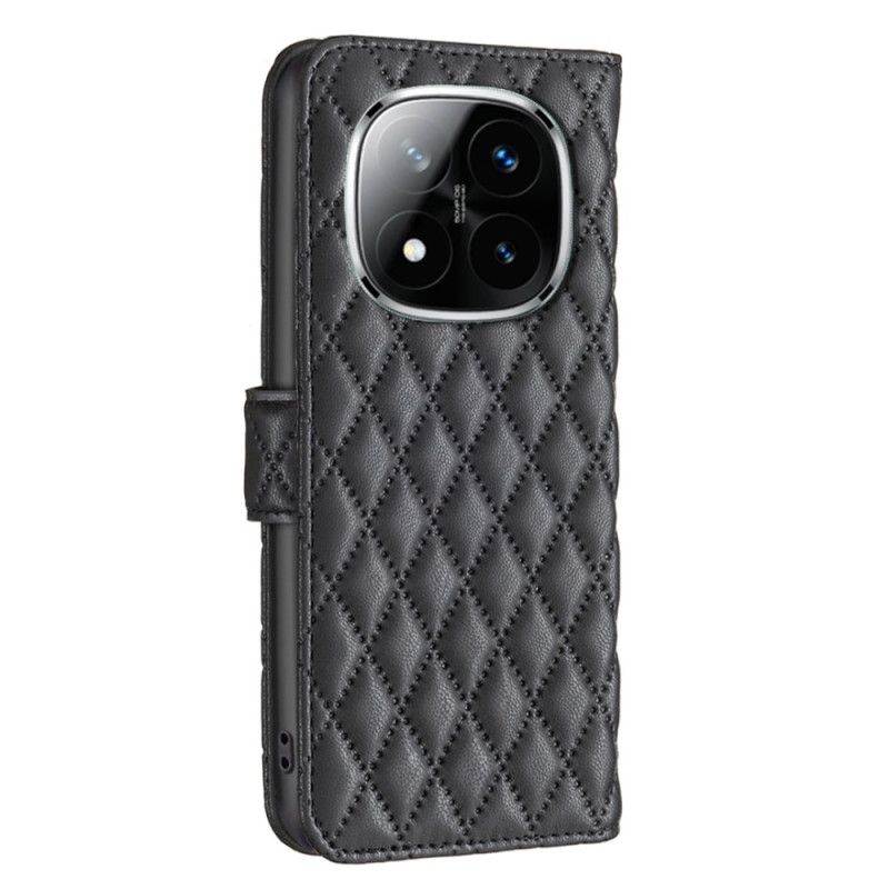 Kožený Kryt Xiaomi Redmi Note 14 Pro 5g Klasické Prošívání