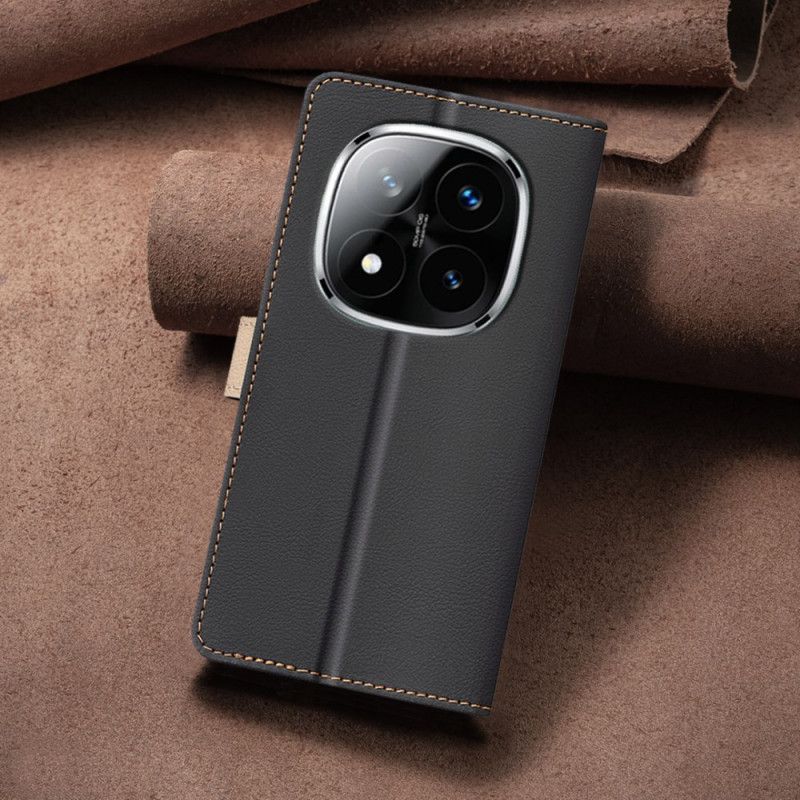 Kožený Kryt Xiaomi Redmi Note 14 Pro Plus 5g Binfen Color Dvoubarevný Vzor