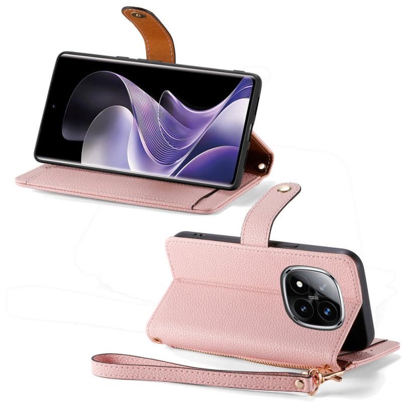 Kožený Kryt Xiaomi Redmi Note 14 Pro Plus 5g Polstrovaná Kapsa A Rfid Ochrana