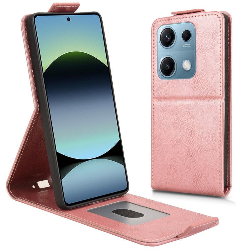 Kožený Kryt Xiaomi Redmi Note 14s Design S Vertikální Klopou
