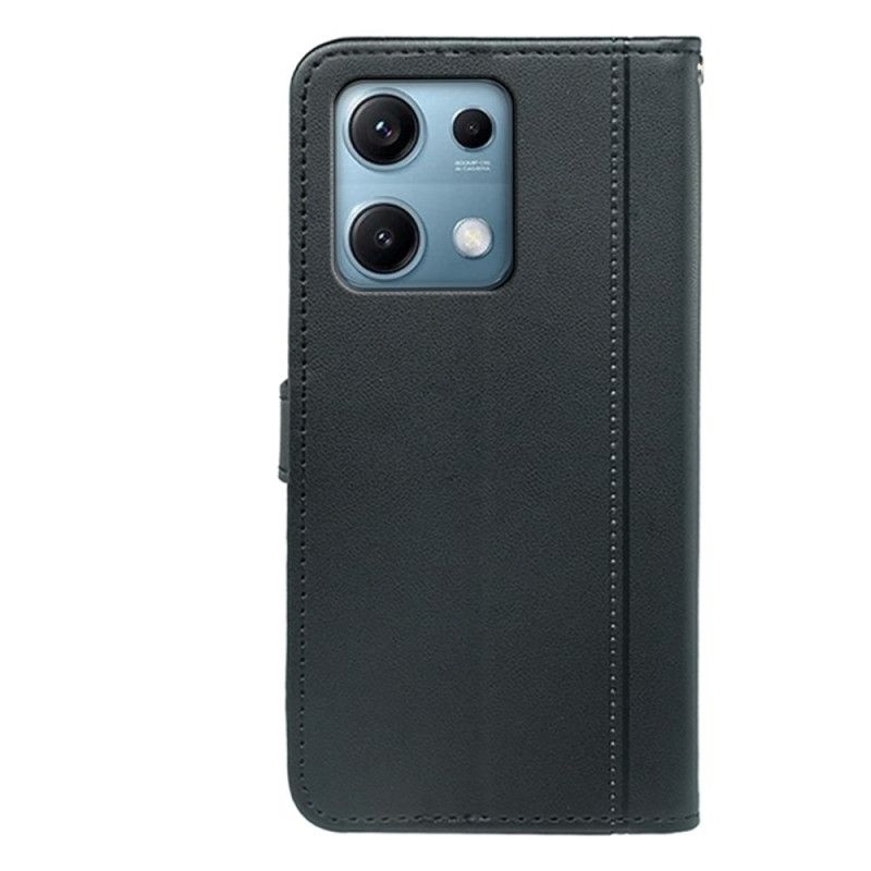Kožený Kryt Xiaomi Redmi Note 14s Ozdoba Popruhu